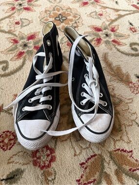 Converse Black and White High-Top Sneakers